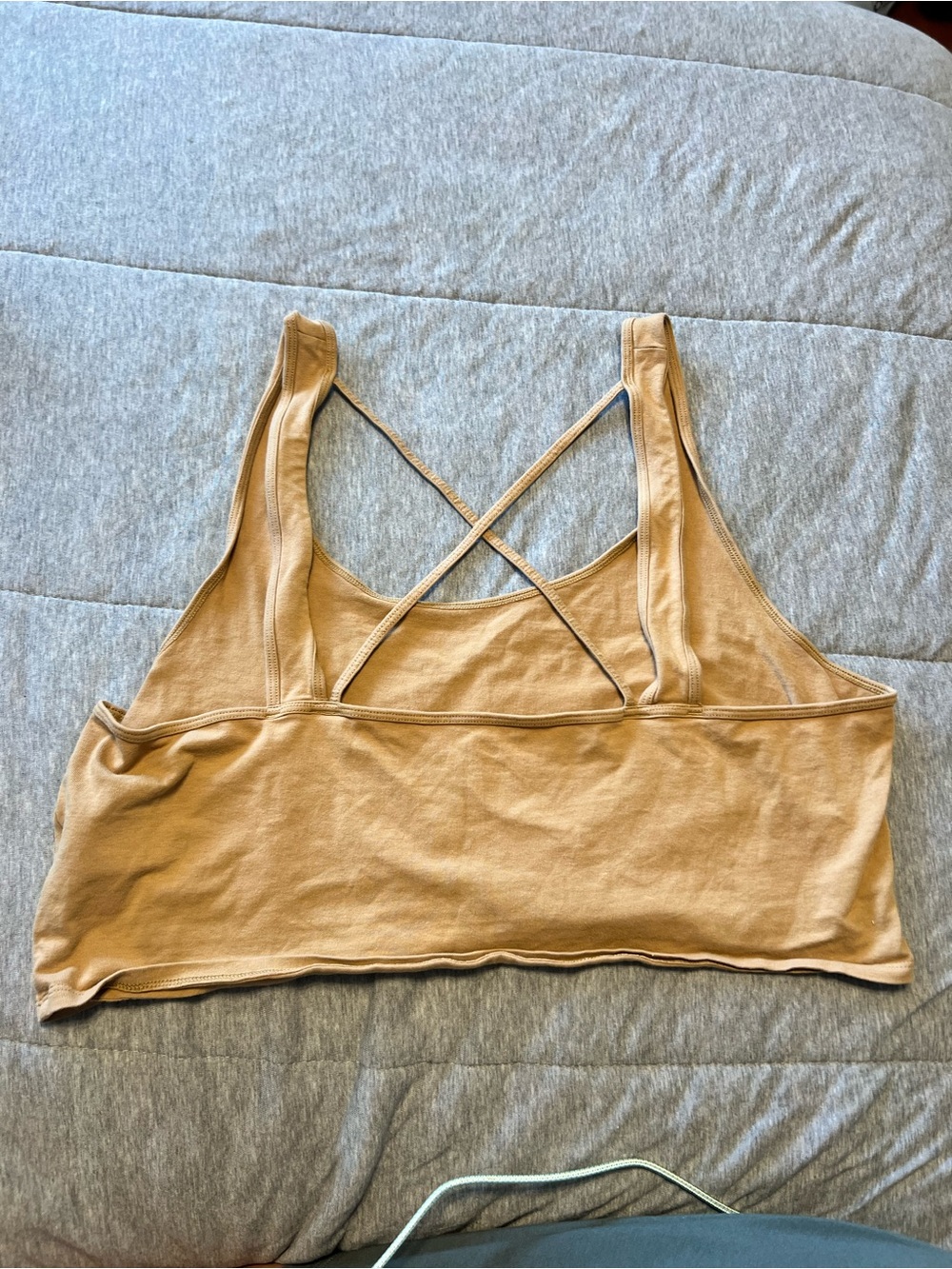 American Eagle Outfitters Cropped Tank in Camel Brown | Women’s XXL - Picture 2 of 4